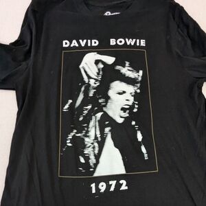 David Bowie Live Santa Monica 1972 Long Sleeve Black Tee 2019 XL Unisex Ziggy